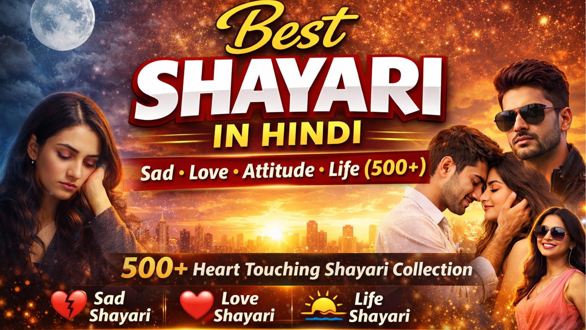 Best Shayari in Hindi | Sad, Love, Attitude & Life Shayari
